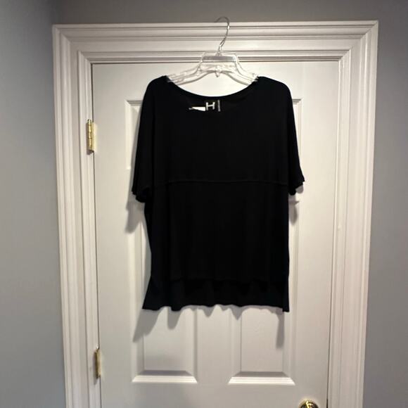 H By Bordeaux Knit Slouchy Top Oversized Minimalist Stretch Shirt NWT Medium - Picture 4 of 14